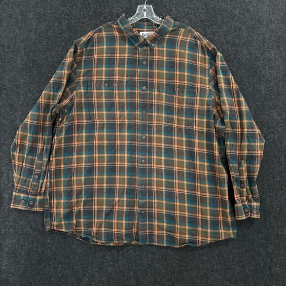 Duluth Free Swingin' Flannel Shirt Mens 3XL Tall Plaid Button Down Relaxed Fit - Picture 1 of 9